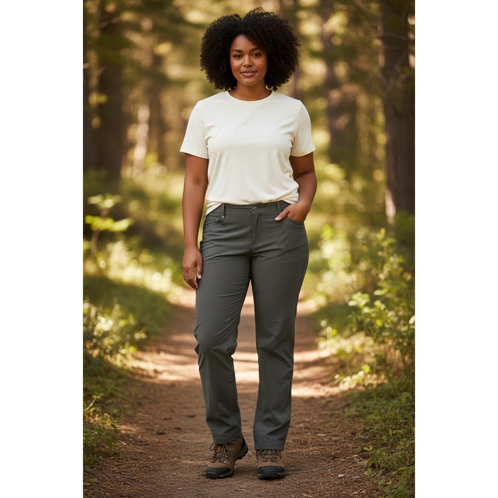 KUHL Womens Gray Splash Straight Leg Hiking Travel Pants Size 14 Reg RN108846
